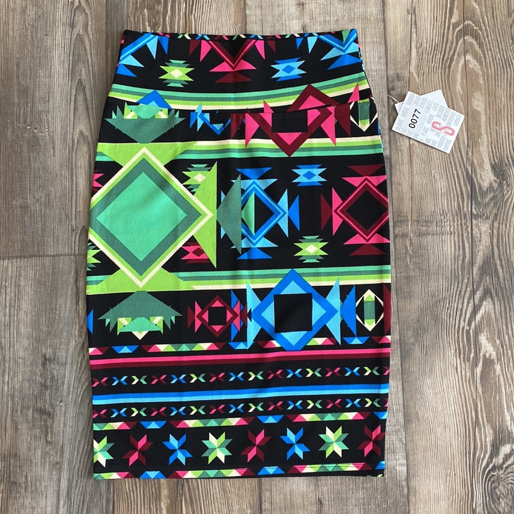 Lularoe Cassie Geometric Pencil Skirt NWT